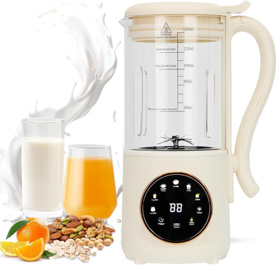 Sojamilchbereiter 8-in-1 Automatischer Nuss- & Pflanzenmilchbereiter Warmhalten - 1,4L