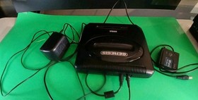 Sega Genesis Model 2 Console MK-1631 with OEM RF Switch Adapter - Tested & Works