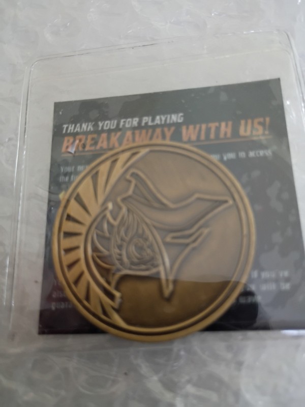 Amazon cancelled/dead video game BREAK AWAY Alpha Coin medal token promo Rare