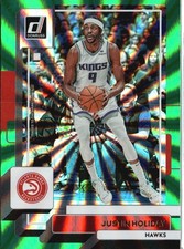 2022-23 Donruss #62 Justin Holiday Holo Laser Green