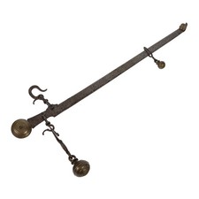 Bilancia Stadera Antica Nord Italia 1880 in Ferro Massiccio Bronzo Oggettistica