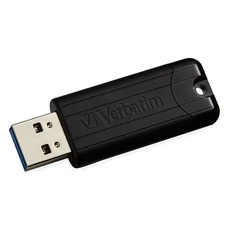 Verbatim 128GB Black USB Flash Drive 3.2 Gen 1 Push and Pull Sliding Cap Design