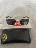 Ray Ban Ferrari Polarised Sunglasses Grey And Black With Case And Box