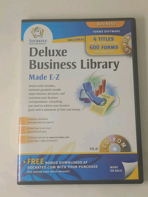 (Socrates) Media Deluxe Business  Library  Forms Software 600 Business  Forms