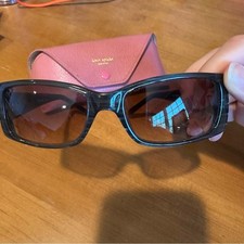 Kate Spade Tory Brown Oval Sunglasses with Case