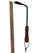 13  Inch Right Hand Cape Cod Weeder, Garden Tools of Maine Wooden Green