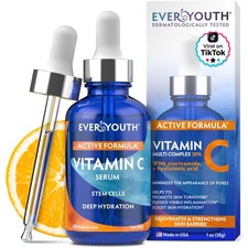 Vitamin C Serum for Face w/ Stem Cells, Niacinamide, Hyaluronic Acid Retinol