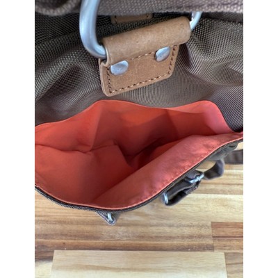 Ellington Canvas Backpack Bag Olive Green and Brown | eBay display picture 1