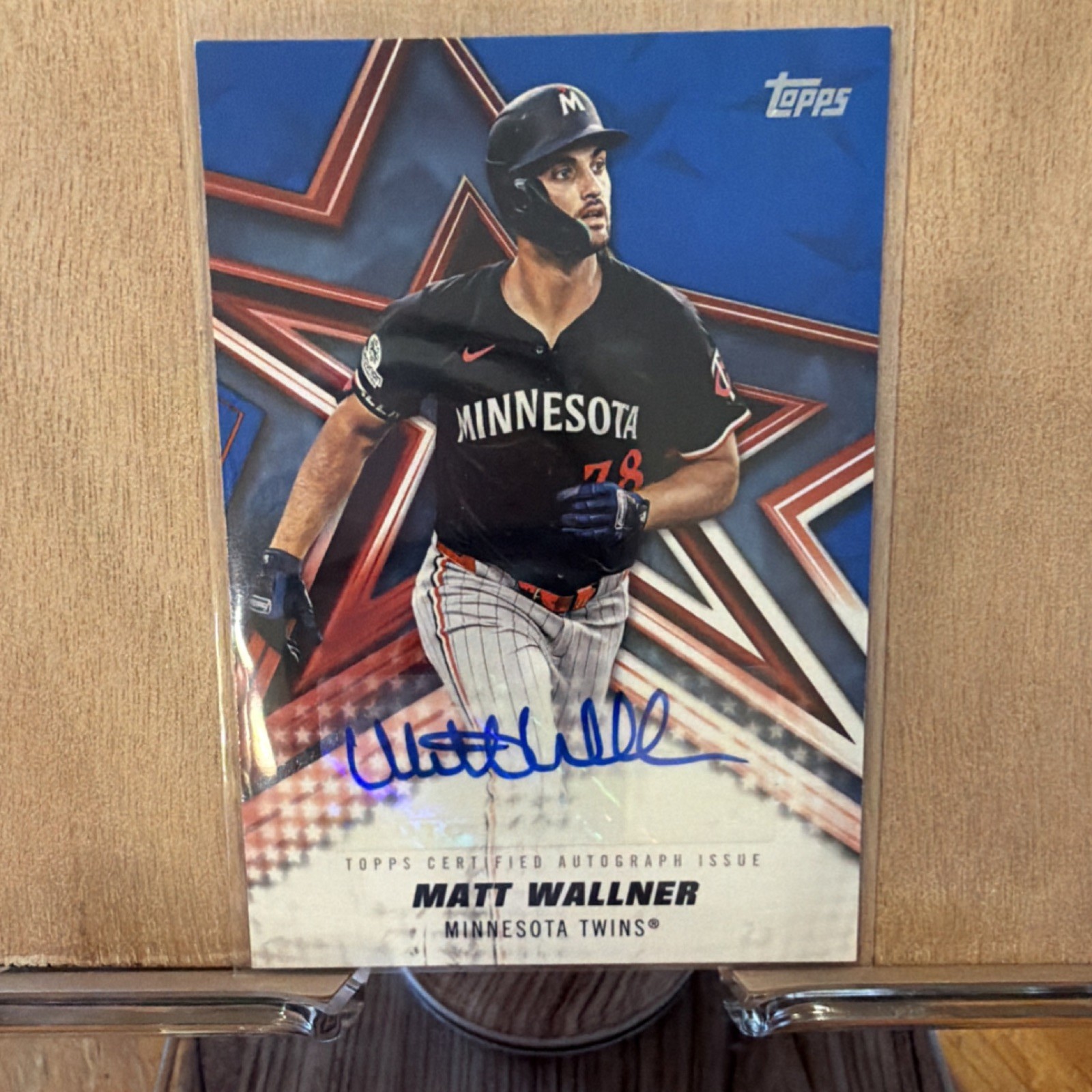 Topps 2026 Baseball Stars Autographs Matt Wallner Twins BSA-MW Blue /150