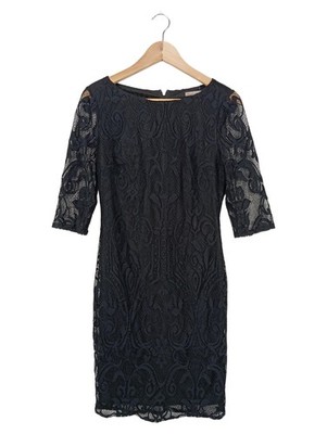 ORSAY Damen festliches Kleid Spitze Schwarz Elegant Gr. 38/M