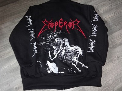 Emperor Zipper Hoodie Sweatshirt Black Metal Dark Funeral Striborg Odraza Horna