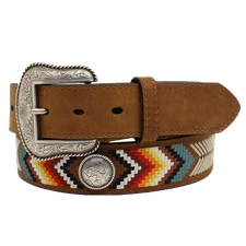 Nocona Men's Southwest Embroidered Concho Belt N210003644