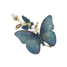 Elegant Butterfly Brooch Ancient Style Lapel Pin Insect Jewelry for Dresses