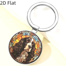 Cocker Spaniel Dog Keychain Key Ring Purse Handbag Bag Backpack Car Charm
