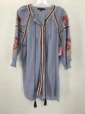 Pre-Owned Romeo & Juliet Couture Blue Size Large Short Long Sleeve Dress
