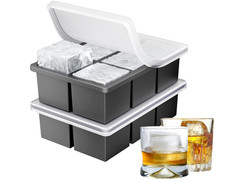 Large Silicone Ice Cube Mold Tray ANKWAY | 6 Grid | Set of 2 | New