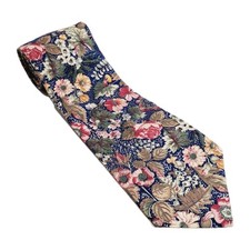 Tango Multicolor Floral Pattern Men's Cotton Neck Tie 56x4"