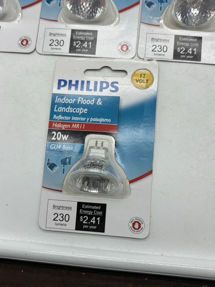 Philips MR11 20W Indoor Flood And Landscape GU4 Base Bulb Lot 9 NEW SEALED Light - Image 3 of 4