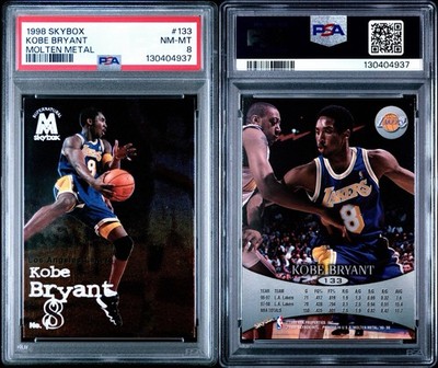 SkyBox 1998-99 Molten Metal Supernatural Kobe Bryant #133 PSA 8!!