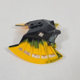LEGO Bionicle Kanohi Toa Hewkii Mask Garai Marbled Black Yellow 57532pb01 8912