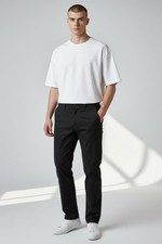 Mens Cotton Slim Fit Stretchy Flat Front Chino Pants Premium Trouser Joss 04