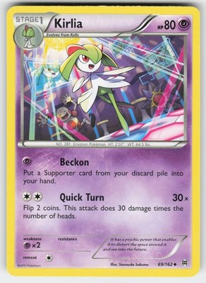 Kirlia 69/162 Uncommon BREAKthrough Pokemon Lightly Played