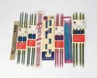 Lot 7 Vtg Double Ended Knitting Needles Nos Sizes 4 5 6 7 8 10 Crochet Needles 1