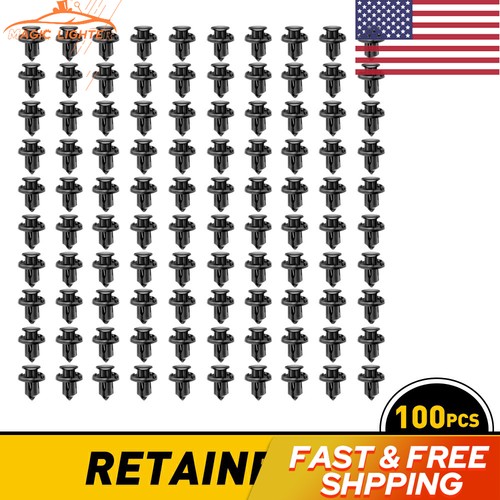 100pcs Liner Clips Fender Push For Retainer Civic Honda Accord Acura Integra - Foto 1 di 20