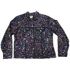 Sequin Jacket Beaded Embellished Party Sparkly Festival jacket pockets K 