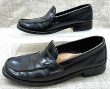 Bass Weejuns Penny Loafers Katherine II Shoes Black Leather Preppy Womens 9W