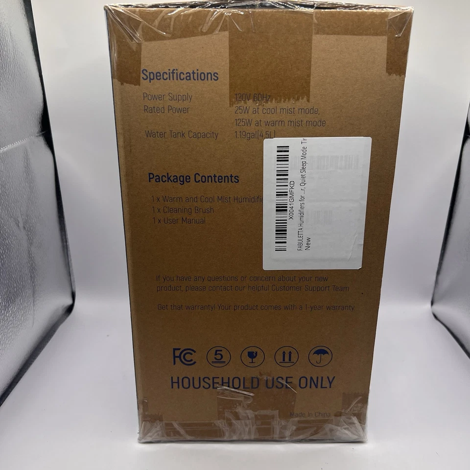 Ultrasonic Air Humidifier Warm Cool Mist Air Fabuletta w/ Aromatherapy 4.5L - Image 4 of 4