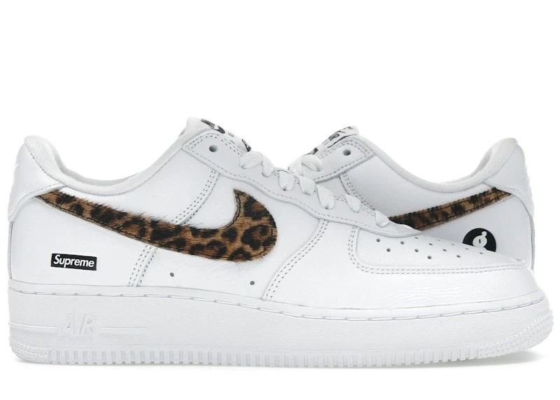 GOODENOUGH × Supreme × Nike Air Force 1 Low White Leopard グッドイナフ × シュプリーム × ナイキ エアフォース1 ロー ホワイト レオパード Nike Supreme x GOODENOUGH x Air Force 1 Low White Cheetah Print
