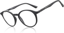 Reading Glasses for Men and Women: Blue Light round Classic Eyeglasses - Compute