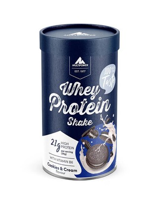 Mulitpower Whey Protein Shake, 420 g Dose, Cookies & Cream