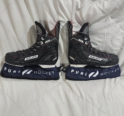 *EUC* Bauer NS Lightspeed Pro II Ice Hockey Skates Size 2+ Soakers & Waxed Laces