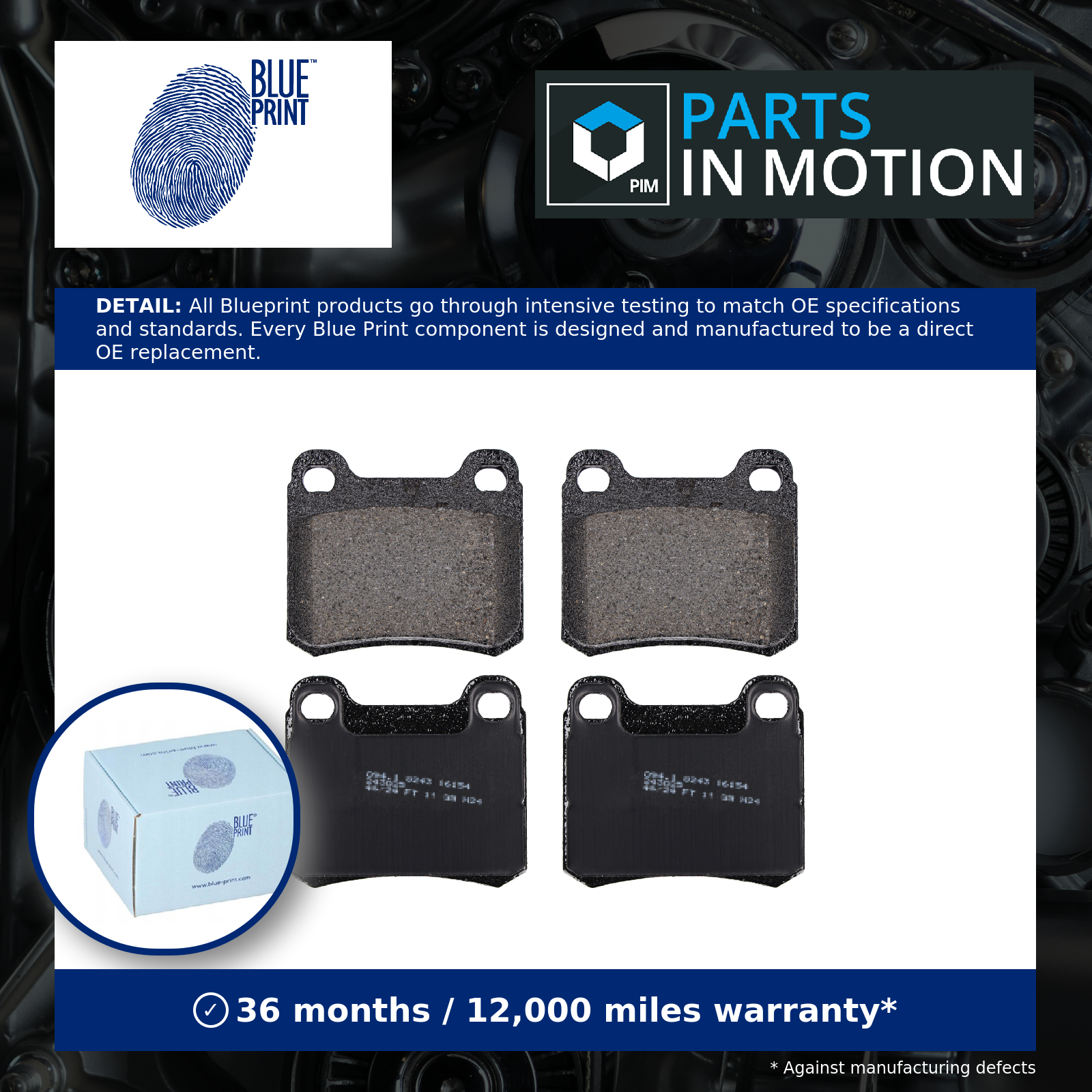 Brake Pads Set fits MERCEDES C200 S202, W202 Rear 2.0 2.0D 2.2D 93 to 01 Quality - Image 5