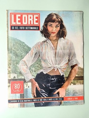 Le Ore 2. Juli 1955 Elsa Martinelli-GENIA Fraquelli-Elena Fancera-New York