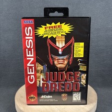 SEGA Genesis - Judge Dredd - Complete, Rental Stickers - Tested