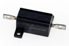 TEPRO RE65GR050  0.05 Ohm 1% 10W Inductive Aluminum Chassis Mount Resistor, NOS