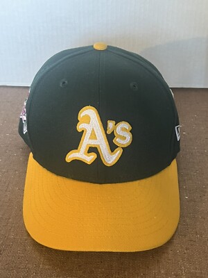 Casquette Snapback Starter Oakland Athletics Vintage Années 90 - Tailsweep - Verte/jaune Neuve