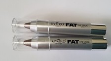 Lot Of 2-Eyeko London Fat Eye Stick Satin Intense Color & Glossy Finish Lot Of 2-Eyeko London Fat Eye Stick Satin Intense Color & Glossy Finish
