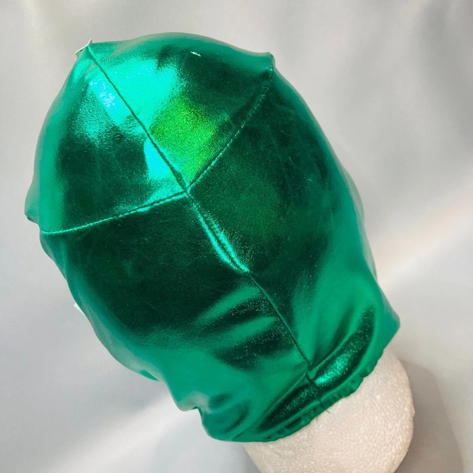 Máscara Mysterios Niños Talla Spandex Cosplay Lucha Libre Color Verde Amarillo Foto 4 de 4