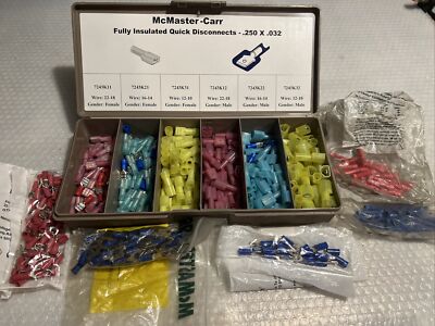  McMaster-Carr Insulated Quick Disconnects .250x.032,Variety,New,Free Ship 