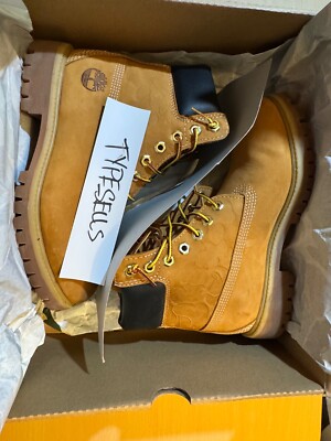 Bathing Ape BAPE Timberland Undefeated Premium 6” Wheat Boot Size