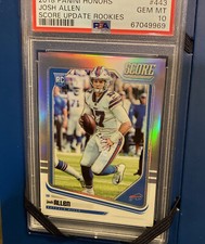 2018 Panini Honors JOSH ALLEN #443 Score Update RC Rookies 68/99 PSA10