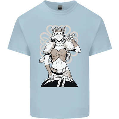 A Buchse Viking Shield Maiden Warrior Kinder T-shirt Jungen Mädchen