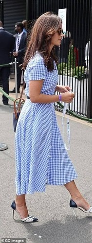 Polo Ralph Lauren blue and white check gingham linen dress size 10US/ 14 AU - Picture 5 of 11