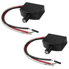 2-Pack Photocell Sensor LED Light Switch Indoor Outdoor for Zing Ear SNR-100WF