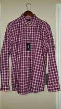 HUGO BOSS BLACK LABEL REGULAR 145 red checked LOK 2 sport shirt XL NWT