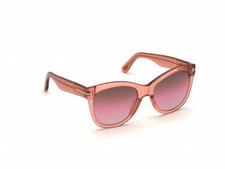 NWT TOM FORD Wallace FT0870 74F Transparent Coral/Gradient Pink 54 mm TF 870